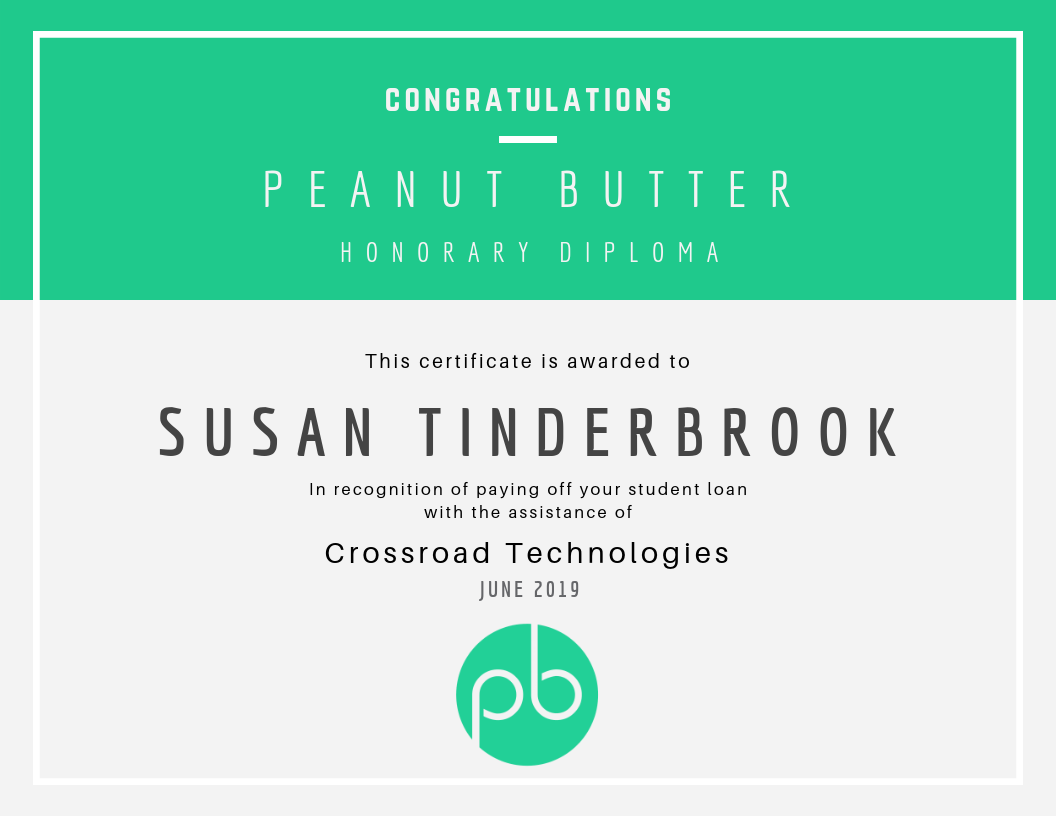 Peanut Butter Honorary Diploma